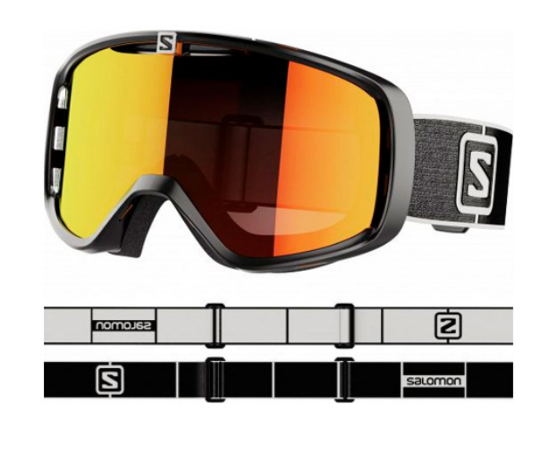 Маска горнолыжная Salomon Aksium L41151500  черно-красная купить,NaN