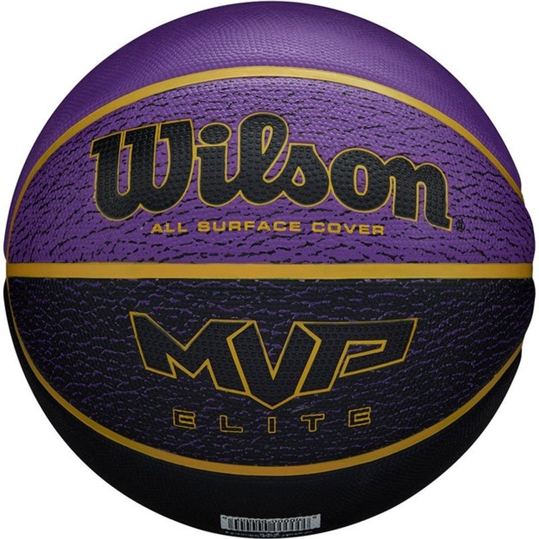 Мяч баскетбольный Wilson MVP Elite 7 черно-фиолетовый купить,NaN