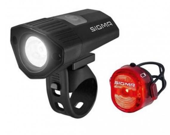 Комплект фонарей Sigma Buster 100 HL Nugget II Flash usb k-set 18775  черно-красный купить,NaN