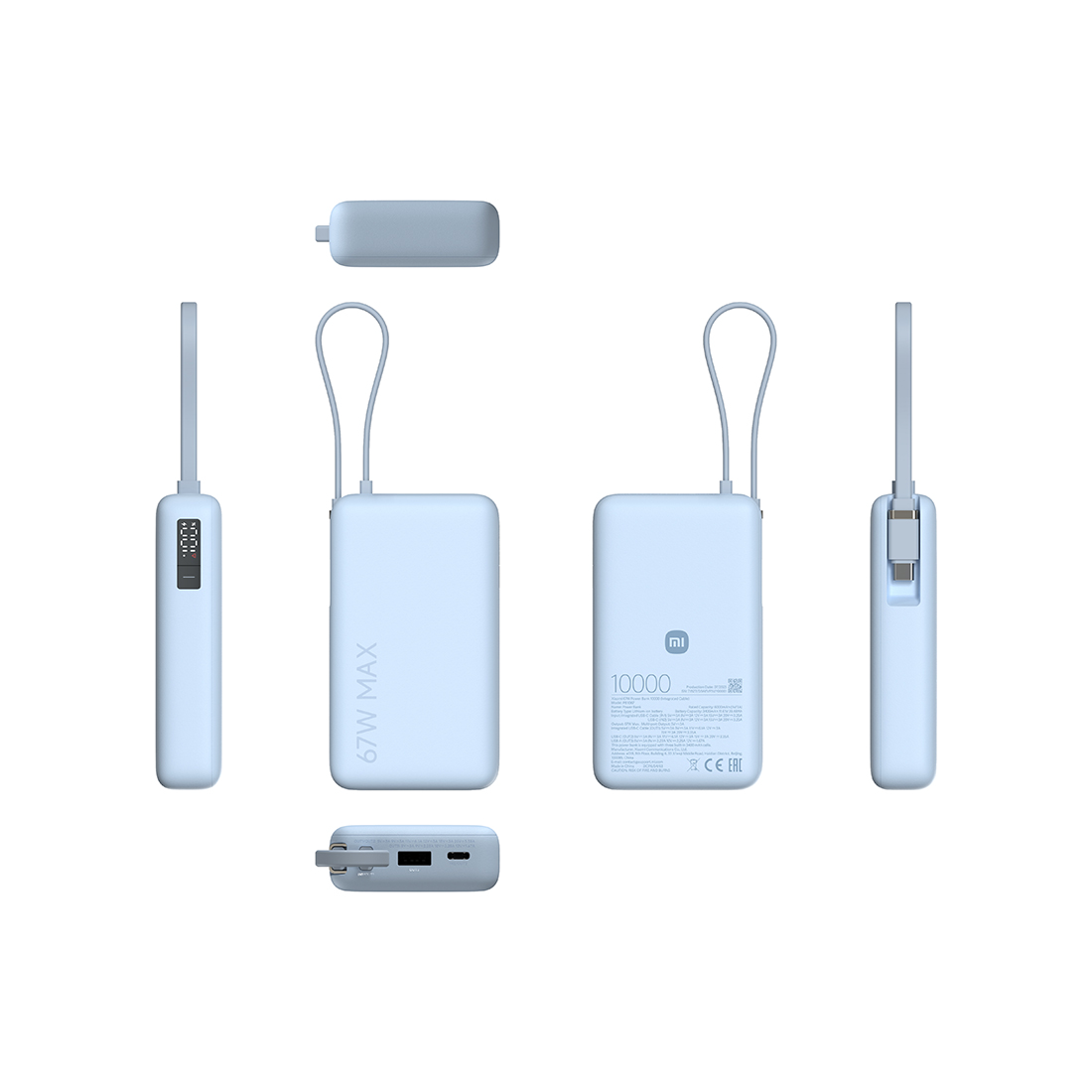Портативный внешний аккумулятор Xiaomi 67W Power Bank 10000 (Integrated Cable) Ice Blue - ForteMarket Портативный внешний аккумулятор Xiaomi 67W Power Bank 10000 (Integrated Cable) Ice Blue купить,18989