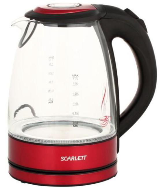 Электрический чайник Scarlett SC-EK27G99 красный купить,NaN