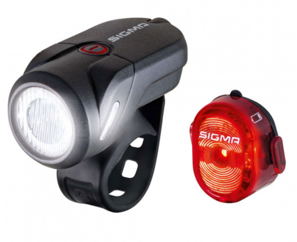 Комплект фонарей Sigma Aura 35 USB Nugget II RL K-Set  17360 черный