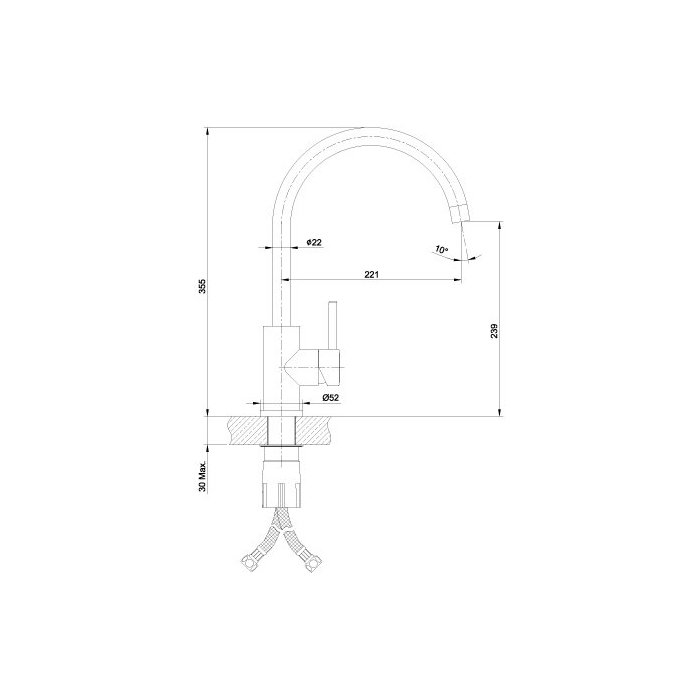 Смеситель Lemark Expert  LM5078S сталь купить,0