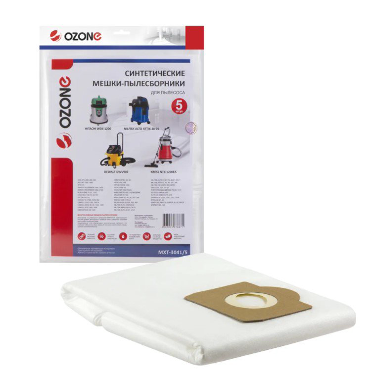 Мешок для пылесосов Ozone MXT-3041/5 купить,NaN