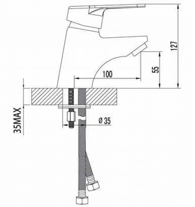 Смеситель Lemark Луна LM4106C  хром купить,21910
