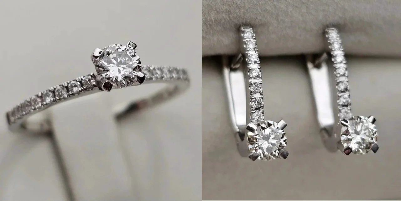 Комплект Deimantas 113654854 17р 0,45ct 0,91ct. купить,NaN
