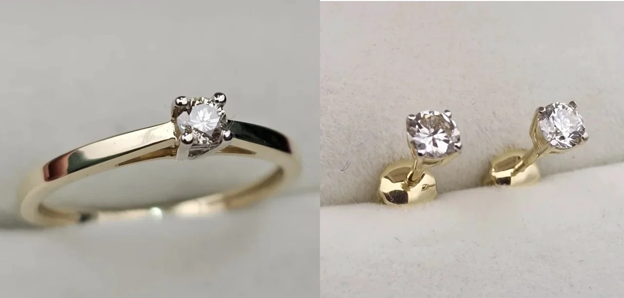 Комплект Deimantas 113690564 16,5р 0,104ct 0,334ct. купить,NaN