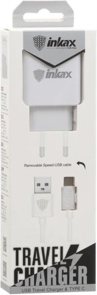 Зарядное устройство Inkax CD-01-type-C белое купить,NaN
