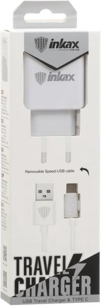 Зарядное устройство Inkax CD-01-type-C белое купить,NaN