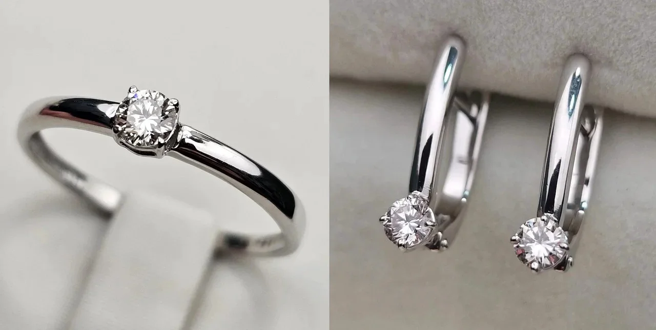 Комплект Deimantas 113669416 17р 0,16ct 0,328ct. купить,NaN
