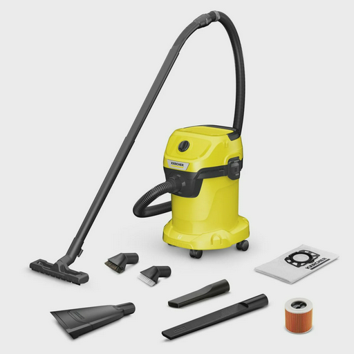 Пылесос хозяйственный Karcher WD 3 V-17/6/20 Car YYY желтый