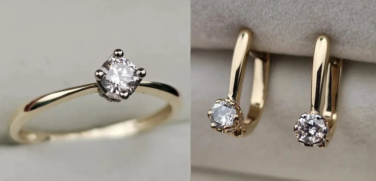 Комплект Deimantas 113695864 17р 0,237ct 0,45ct. купить,NaN