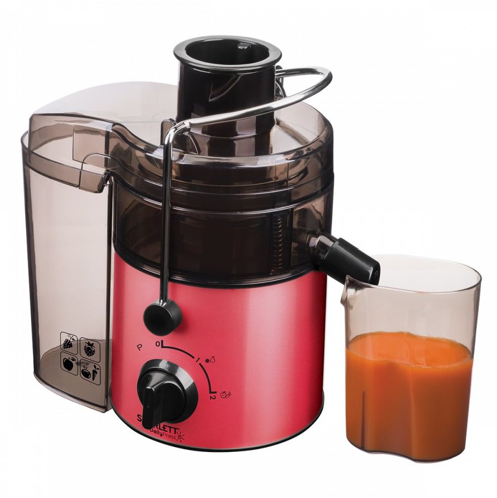 Соковыжималка Scarlett SC-JE50S19 черно-красная купить,0