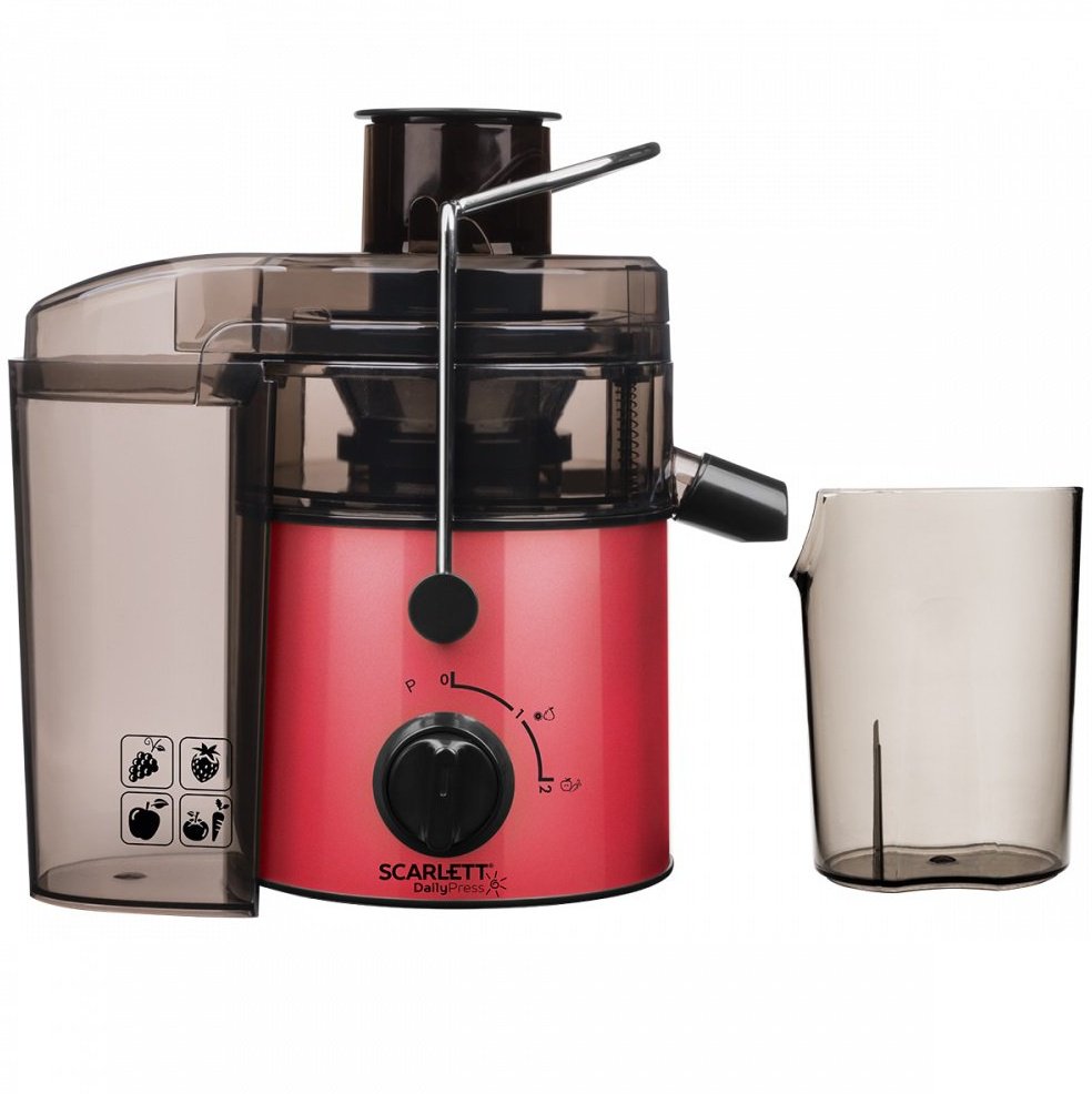 Соковыжималка Scarlett SC-JE50S19 черно-красная купить,0