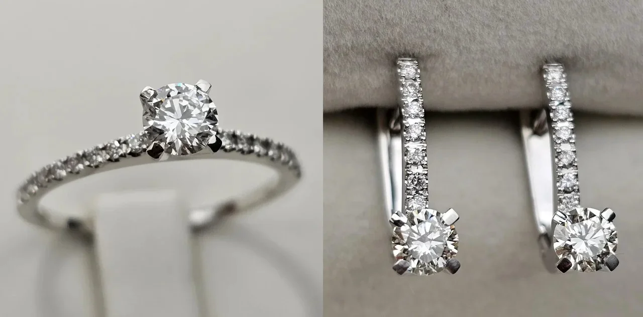 Комплект Deimantas 113561464 17р 0,50ct 0,93ct. купить,NaN