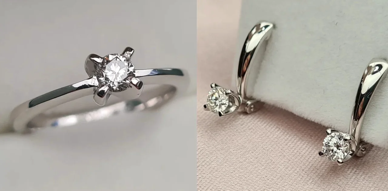 Комплект Deimantas 113695795 16,5р 0,23ct 0,42ct. купить,NaN