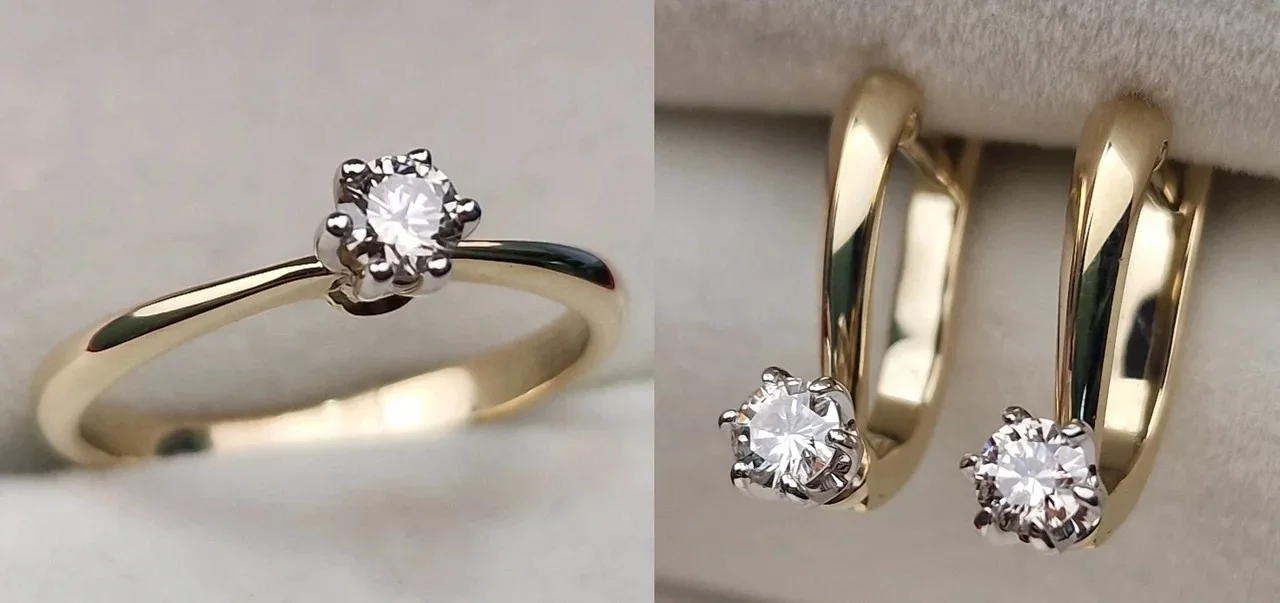 Комплект Deimantas 113698042 16,5р 0,18ct 0,38ct. купить,NaN