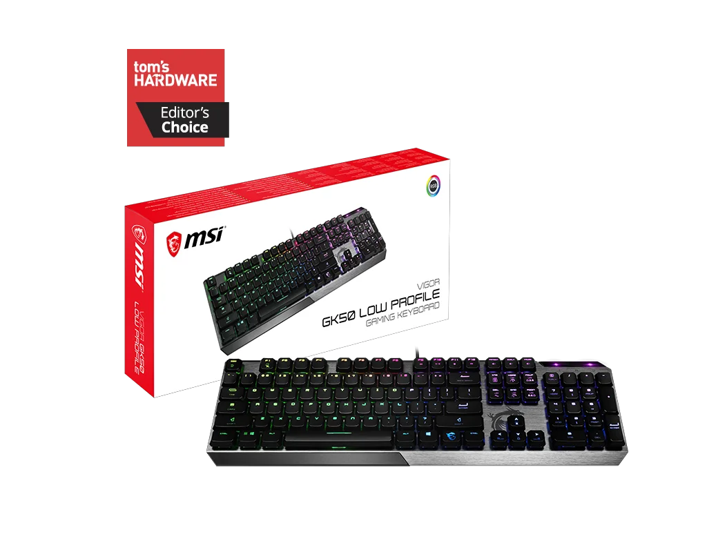 Клавиатура MSI Vigor GK50 Low Profile RU/EN Black Grey - ForteMarket Клавиатура MSI Vigor GK50 Low Profile RU/EN Black Grey купить,0
