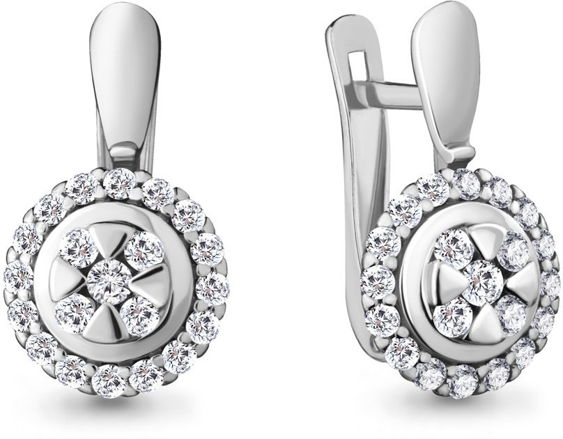 Серьги Aquamarine 48116А 3,44гр. купить,NaN