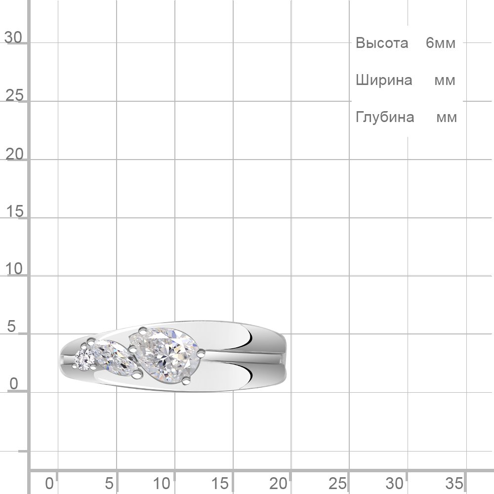 Кольцо Aquamarine 67216А 18р 1,8гр. купить,NaN