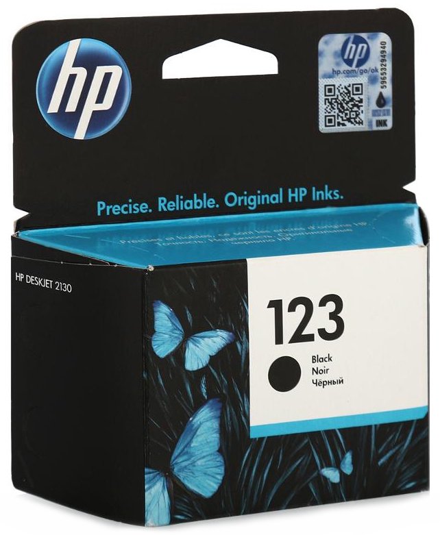 Картридж HP №123 F6V17AE черный