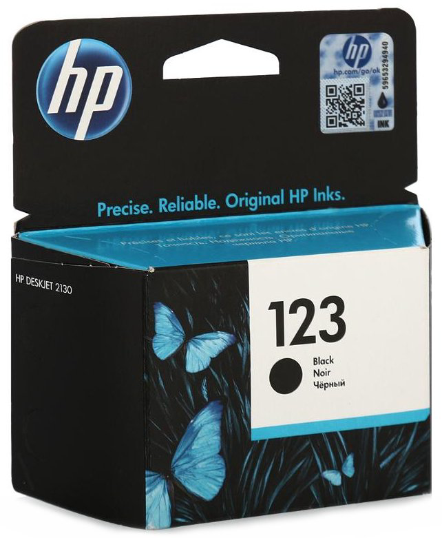 Картридж HP №123 F6V17AE черный