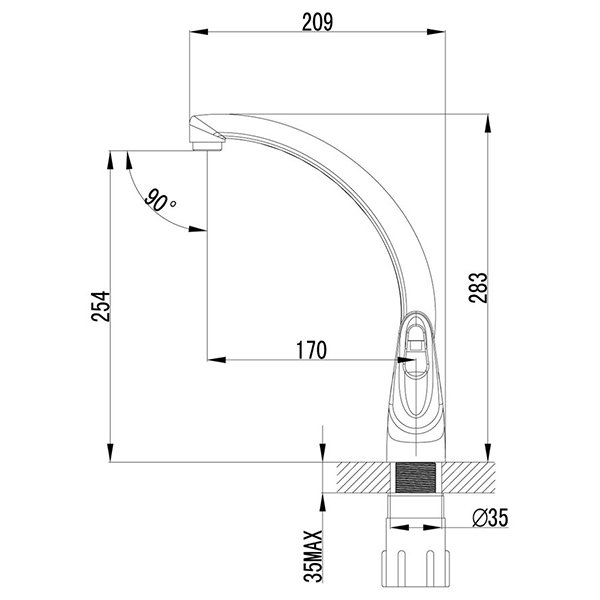 Смеситель Lemark Луна LM4155C хром купить,0