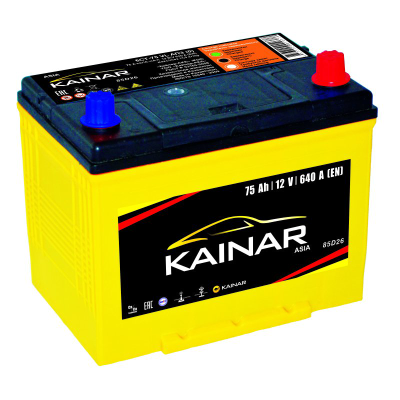 Аккумулятор Kainar  6СТ-75 АПЗ  о.п. L   купить,NaN