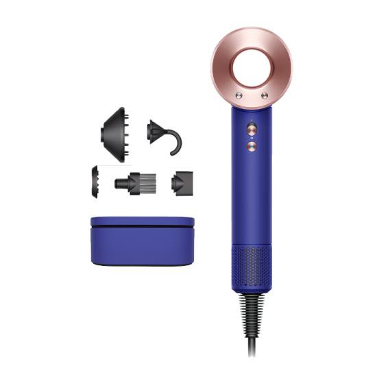 Фен Dyson Supersonic HD07 синий-золотистый