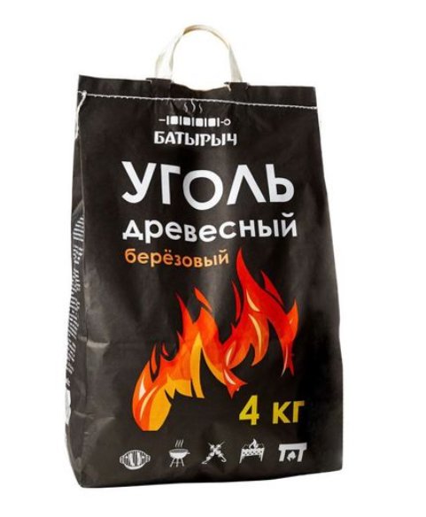 Уголь березовый Батырыч 4 кг