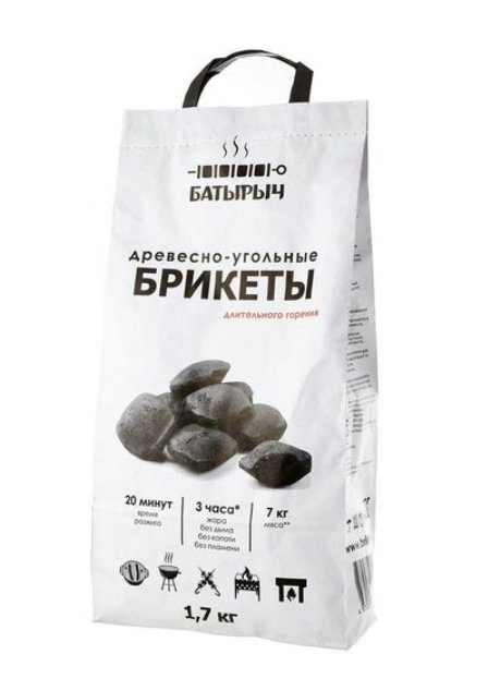 Уголь брикетированный Батырыч 1,7 кг