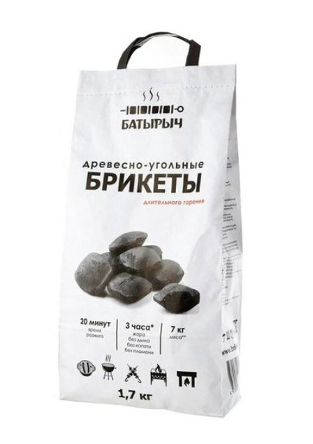 Уголь брикетированный Батырыч 1,7 кг