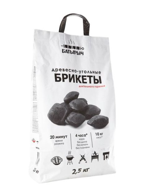 Уголь брикетированный Батырыч 2,5 кг