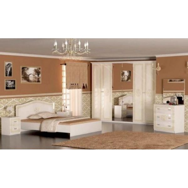 Спальный гарнитур Lider Classic Грация 6Д белый купить,NaN