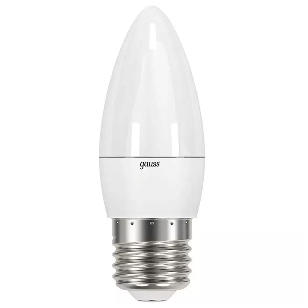 Лампочка Gauss Свеча 9.5W 950lm 4100К E27 нейтральный белый купить,NaN
