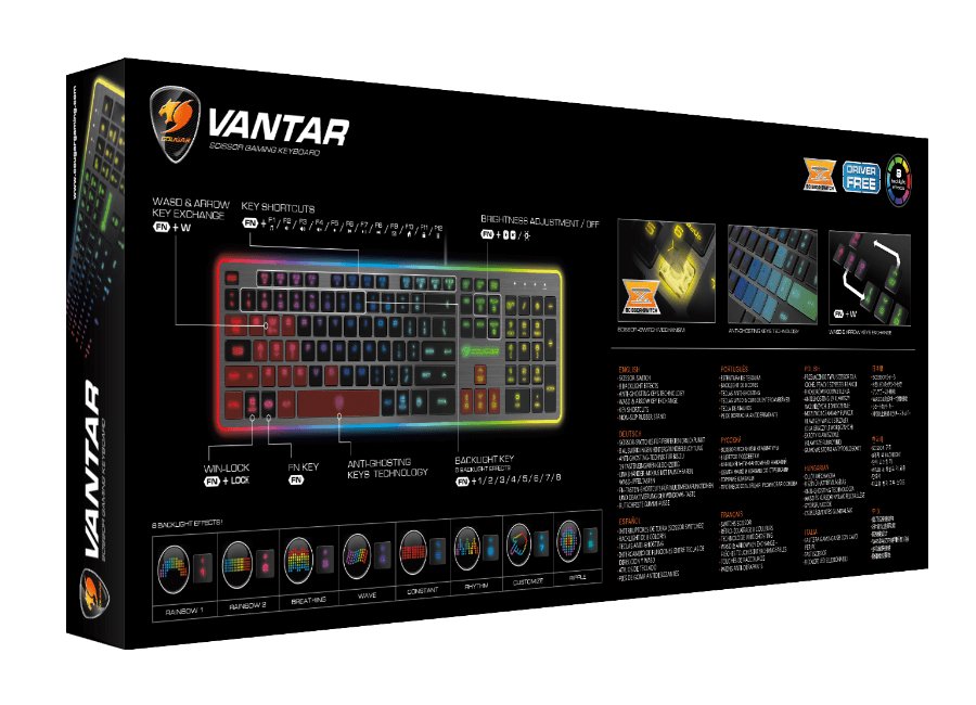 Клавиатура Cougar Vantar черная - ForteMarket Клавиатура Cougar Vantar черная купить,0