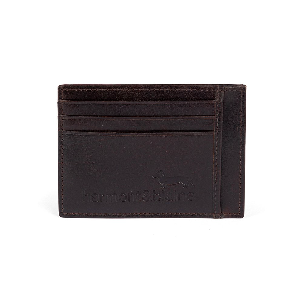 Картхолдер harmon&blaine Card case H&B wallet 026 Dark Brown купить,NaN
