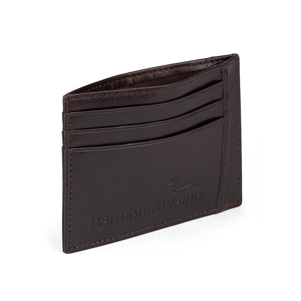 Картхолдер harmon&blaine Card case H&B wallet 026 Dark Brown купить,NaN