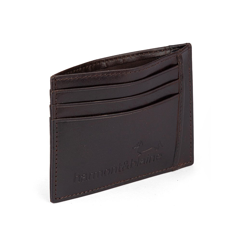 Картхолдер harmon&blaine Card case H&B wallet 026 Dark Brown купить,NaN