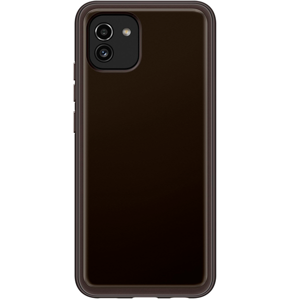 Чехол Samsung Soft Clear Cover для Galaxy A03 EF-QA035TBEGRU черный купить,NaN