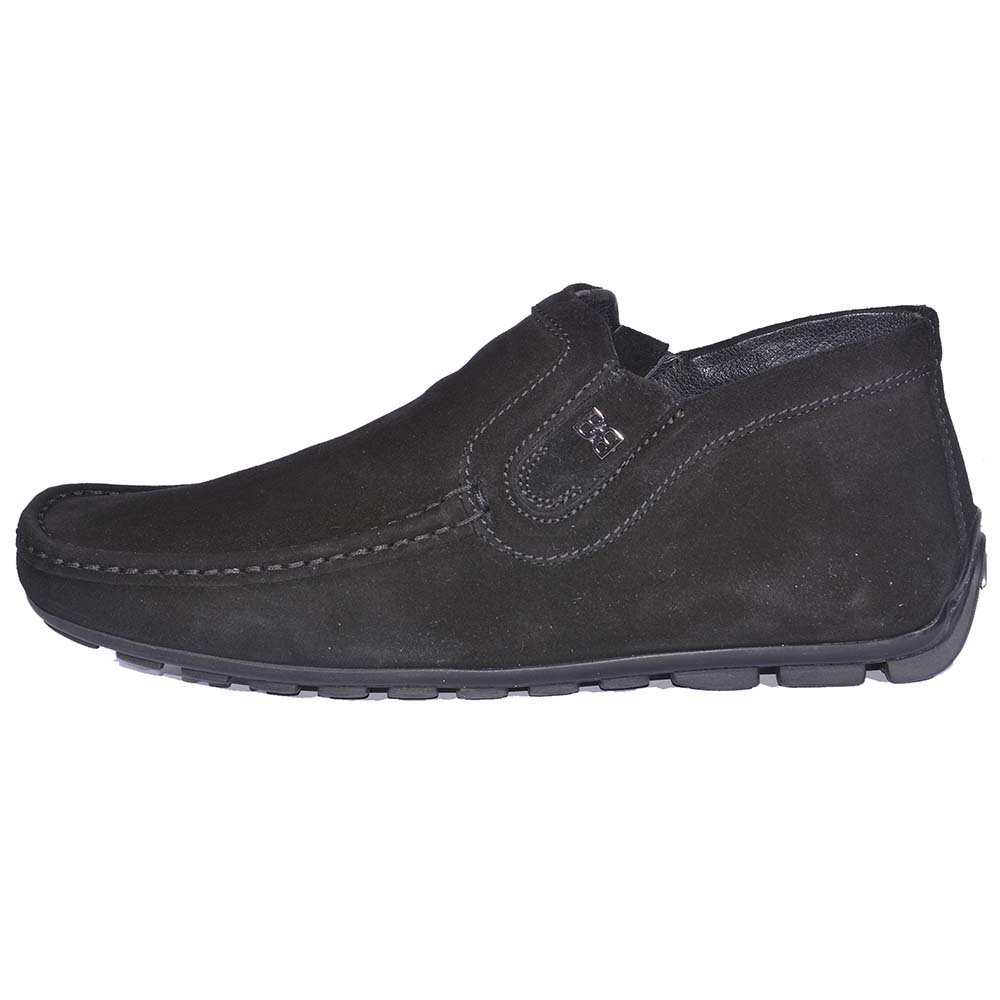 Ботинки Baldinini Moc.u.suede Nero Scarpe Uomo Pelle Fonde Gomma 00000068-38 38 Black