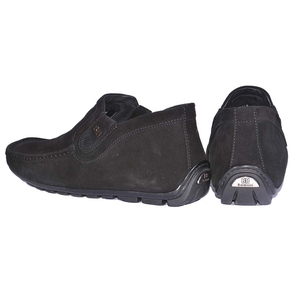 Ботинки Baldinini Moc.u.suede Nero Scarpe Uomo Pelle Fonde Gomma 00000068-38 38 Black купить,61205