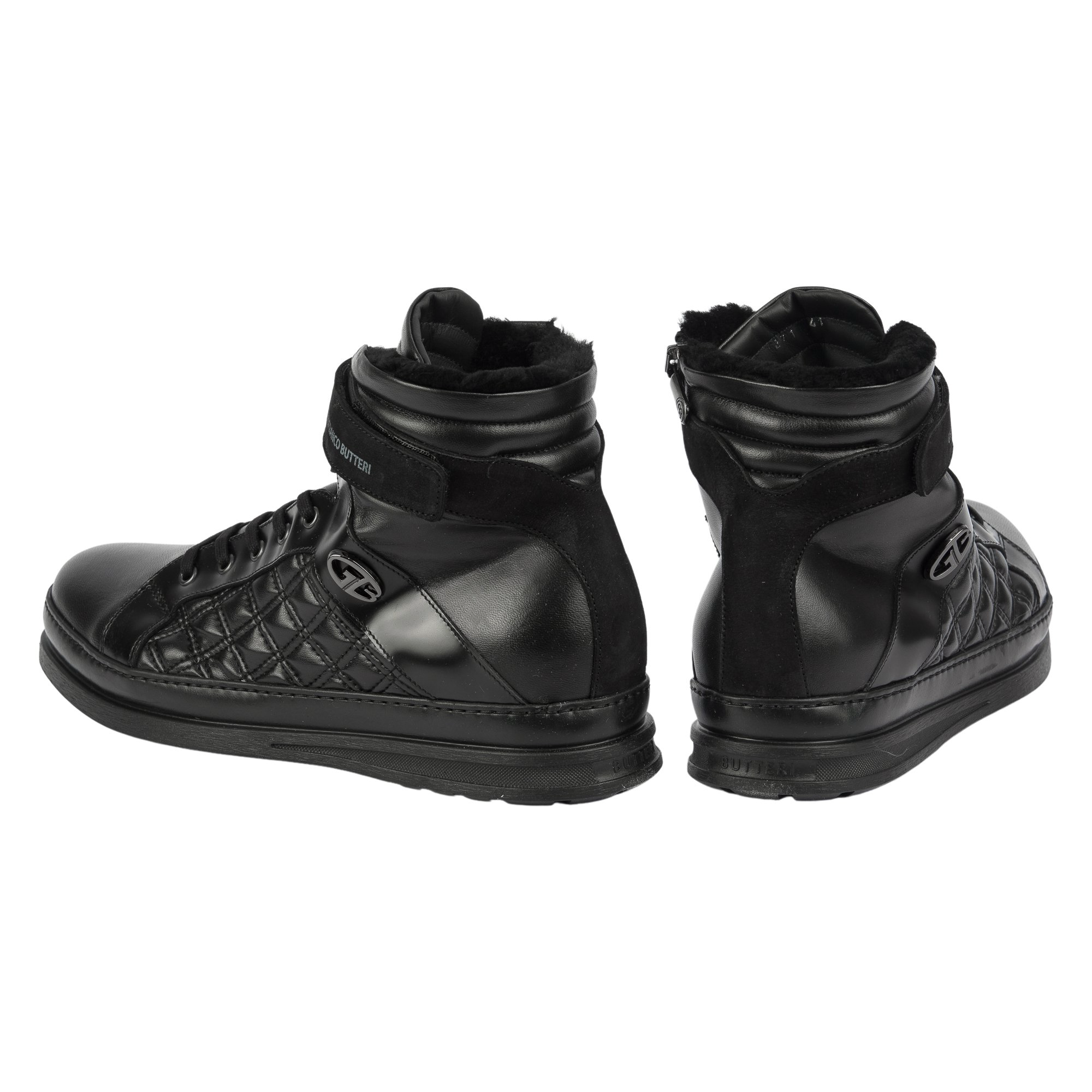 Ботинки Gianfranco Butteri Nappa Nero 00001449-435 43,5 Black купить,NaN