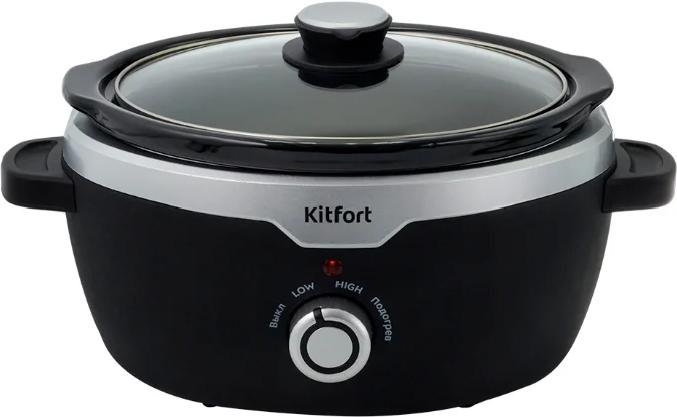 Медленноварка Kitfort KT-216 черная купить,NaN