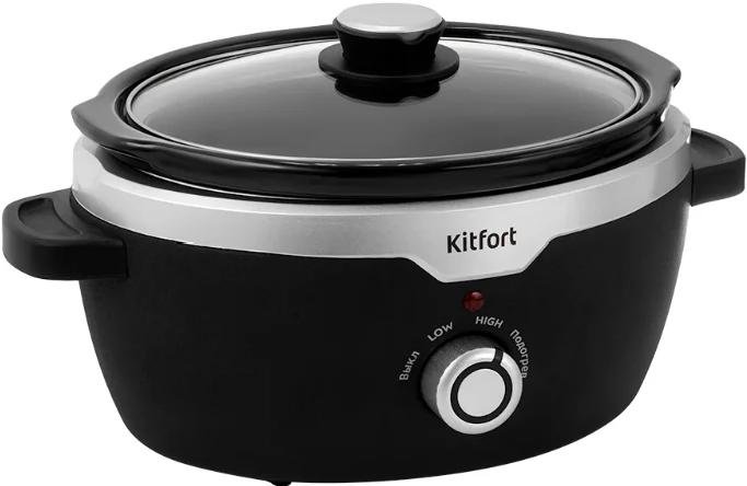 Медленноварка Kitfort KT-216 черная купить,NaN