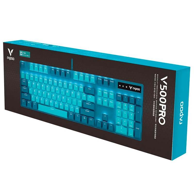 Клавиатура Rapoo V500PRO синяя - ForteMarket Клавиатура Rapoo V500PRO синяя купить,0