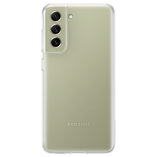 Чехол Samsung Silicone Cover для Galaxy S21 FE EF-QG990CTEGRU  прозрачный