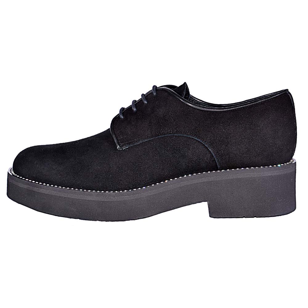 Ботинки Baldinini Sca.d.kidi Nero Scarpa Donna Pelle Fondo Gomma 00000560-375 37.5