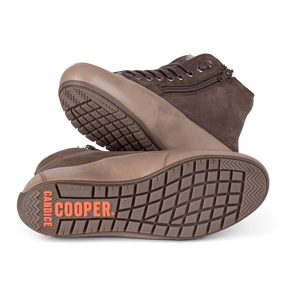 Ботинки Candice Cooper Plus Fur Tamponato Calf Nubuck Taupe-Dark 00001962-37 37 Brown купить,193200