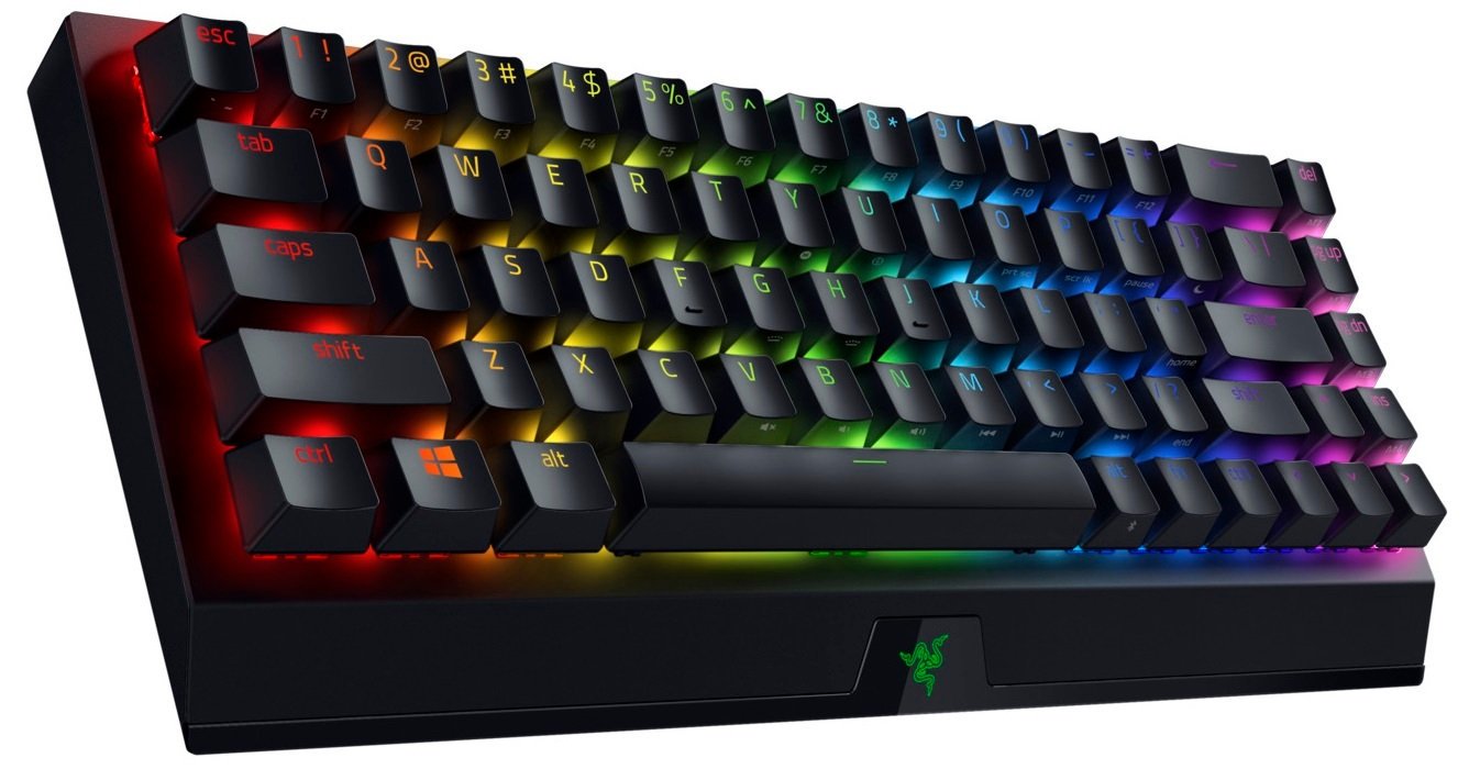 Клавиатура Razer BlackWidow V3 Mini HyperSpeed Yellow Switch RZ03-03890700-R3R1 черная купить,0